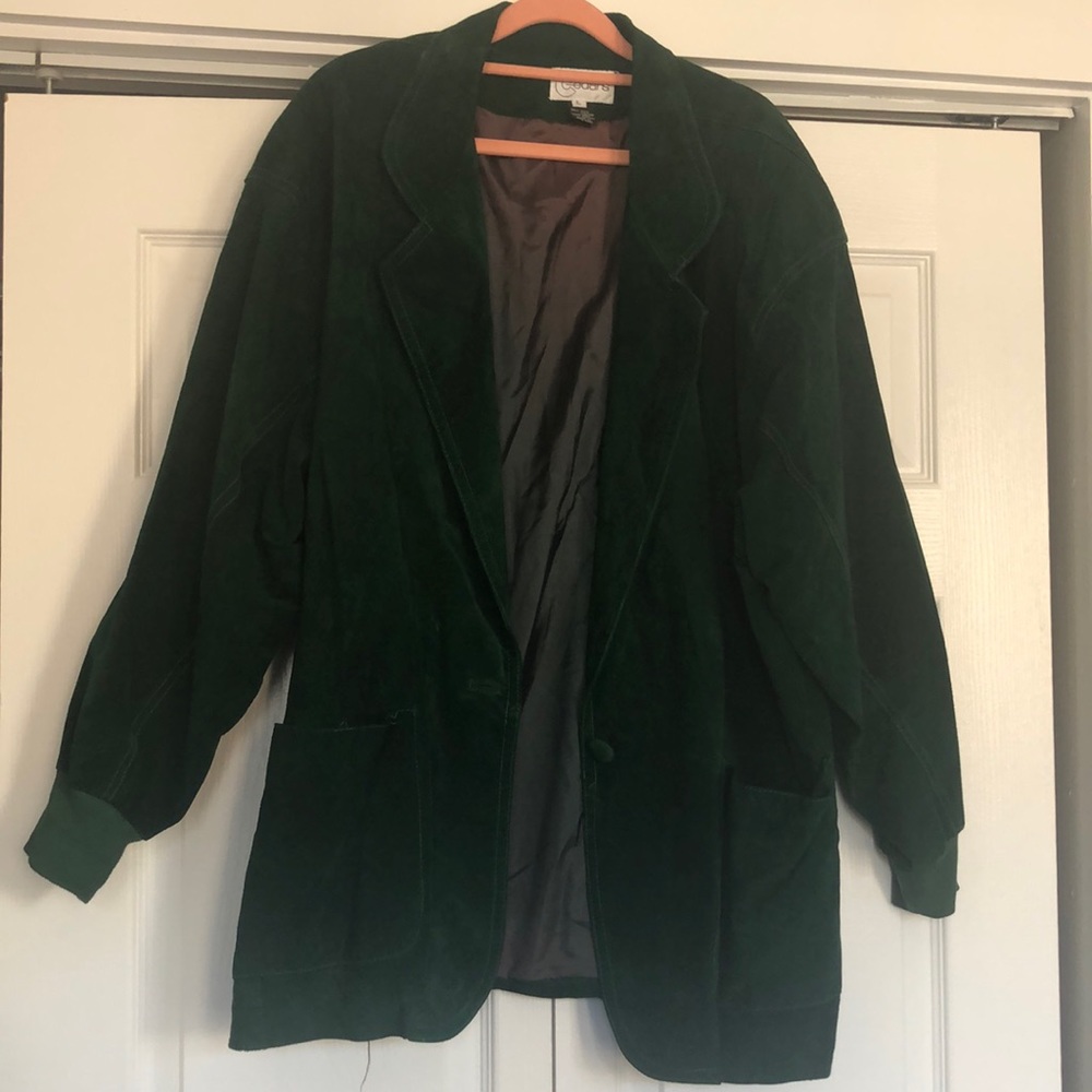 Green Sued Vintage Blazer